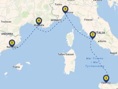 Mapa plavby